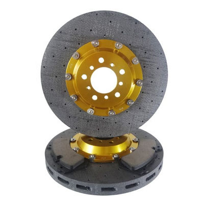 Kendaraan penumpang Karbon Keramik Brake Disc Cocok untuk BMW Audi Mercedes Benz Lamborghini Nissan