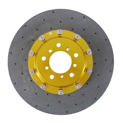 Kendaraan penumpang Karbon Keramik Brake Disc Cocok untuk BMW Audi Mercedes Benz Lamborghini Nissan