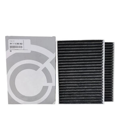 Auto Parts AC Filter Filter Karbon Aktif Berwarna Abu-abu Gelap 64119366403 Untuk Perbaikan Bagian Mobil Digunakan untuk BMW