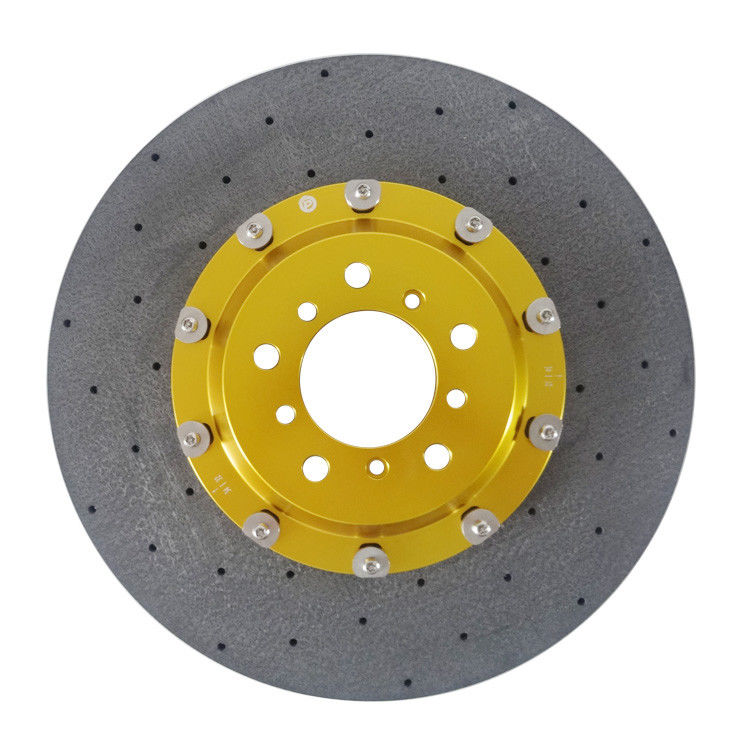Kendaraan penumpang Karbon Keramik Brake Disc Cocok untuk BMW Audi Mercedes Benz Lamborghini Nissan
