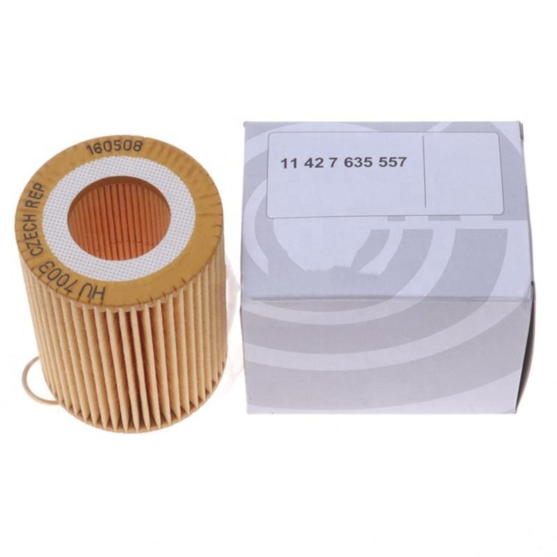 Bagian perbaikan kendaraan Filter minyak elemen 11427635557 Cocok untuk BMW