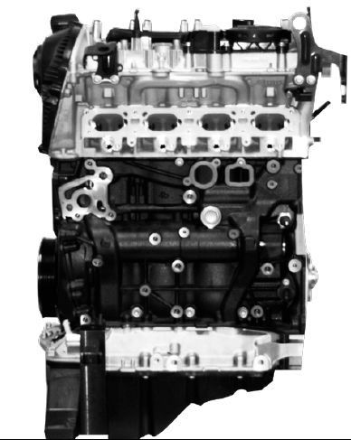 Auto Parts Longitudianl Engine Gen III 2.0L Evo High Engine Assembly 06L100860QX Digunakan untuk Audi